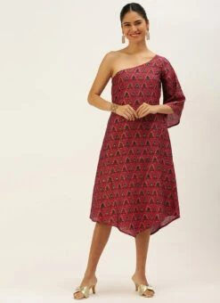 Pink Chanderi Art Silk Dress After Six Wear 10 Pink Chanderi Art Silk Dress After Six Wear -Deals Chic Lehenga Store Pink Chanderi Art Silk Dress DRBS02206247 u