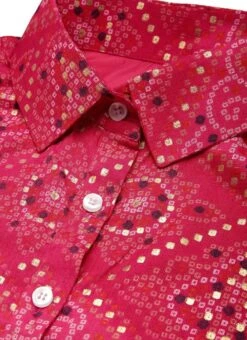 Pink Chanderi Art Silk Handkerchief Style Dress Festive Wear After Six Wear -Deals Chic Lehenga Store Pink Chanderi Art Silk Handkerchief Style Dress DRBS02203500 rrc2