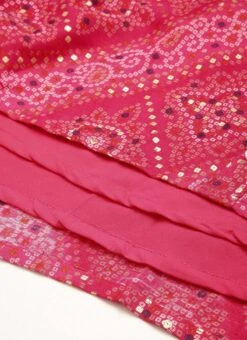 Pink Chanderi Art Silk Handkerchief Style Dress Festive Wear After Six Wear -Deals Chic Lehenga Store Pink Chanderi Art Silk Handkerchief Style Dress DRBS02203500 rrc4
