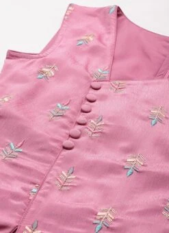 Bottom From Pink Chinon Embroidered N White Sharara Suit After Six Wear -Deals Chic Lehenga Store Pink Chinon Embroidered N White Sharara Suit SLBS02210939 rrc1 1