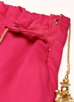 Pink Embroidered Lehenga With Potli Bag Wedding Wear Festive Wear -Deals Chic Lehenga Store Pink Embroidered Lehenga With Potli Bag GHBS02208477 rrc3