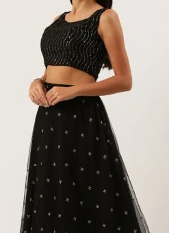 Pink Foil Printed Cape Style Lehenga N Potli Bag Wedding Wear