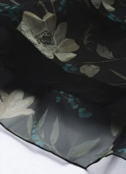 Black Printed Organza Maxi Dress Festive Wear -Deals Chic Lehenga Store Pink Foil Printed organza Maxi Dress DRBS02208513 rrc4 1