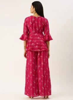 Bottom From Pink Foli Print Art Silk Co Ords Set After Six Wear 11 Bottom From Pink Foli Print Art Silk Co Ords Set After Six Wear -Deals Chic Lehenga Store Pink Foli Print Art Silk Co Ords Set IWBS02302453 b