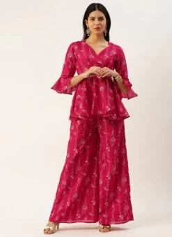 Bottom From Pink Foli Print Art Silk Co Ords Set After Six Wear 10 Bottom From Pink Foli Print Art Silk Co Ords Set After Six Wear -Deals Chic Lehenga Store Pink Foli Print Art Silk Co Ords Set IWBS02302453 u