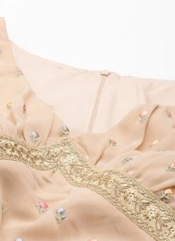 Top From Pink Georgette Embroidered Palazzo Suit After Six Wear -Deals Chic Lehenga Store Pink Georgette Embroidered Palazzo Suit SLBS02210989 rrc1 1