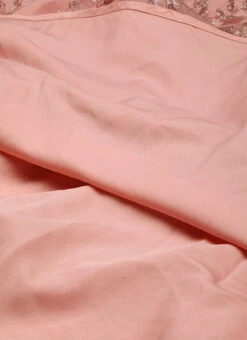 Pink Glitter Foil Tiered Gathers Dress Wedding Wear Party Wear 14 Pink Glitter Foil Tiered Gathers Dress Wedding Wear Party Wear -Deals Chic Lehenga Store Pink Glitter Foil Tiered Gathers Dress DRBS02209690 rrc3