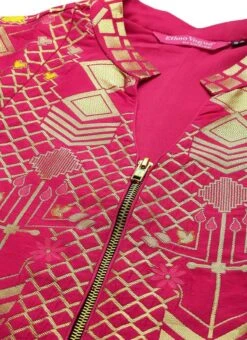 Pink Jacquard Kali N Yellow Lehenga Set Party Wear -Deals Chic Lehenga Store Pink Jacquard Kali N Yellow Lehenga Set GHBS02109744 rrc1