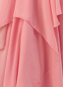 Pink N White Embroidered Handkerchief Gown Party Wear -Deals Chic Lehenga Store Pink N White Embroidered Handkerchief Gown IWBS02105331 rrc4