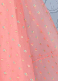 Pink Organza Jacquard Maxi Dress Festive Wear 14 Pink Organza Jacquard Maxi Dress Festive Wear -Deals Chic Lehenga Store Pink Organza Jacquard Maxi Dress DRBS02301035 rrc3