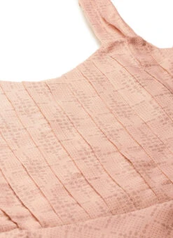 Pink Rayon High N Low Pleated Yoke Dress After Six Wear -Deals Chic Lehenga Store Pink Rayon High N Low Pleated Yoke Dress DRBS02108664 rrc2