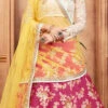 Pink Sequins Embroidered A Line Lehenga Wedding Wear