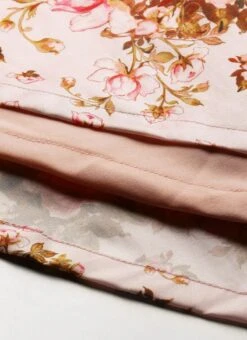 Pink Taffeta Digital Printed N Burgundy Dress Festive Wear 12 Pink Taffeta Digital Printed N Burgundy Dress Festive Wear -Deals Chic Lehenga Store Pink Taffeta Digital Printed N Burgundy Dress DRBS02109697 rrc2