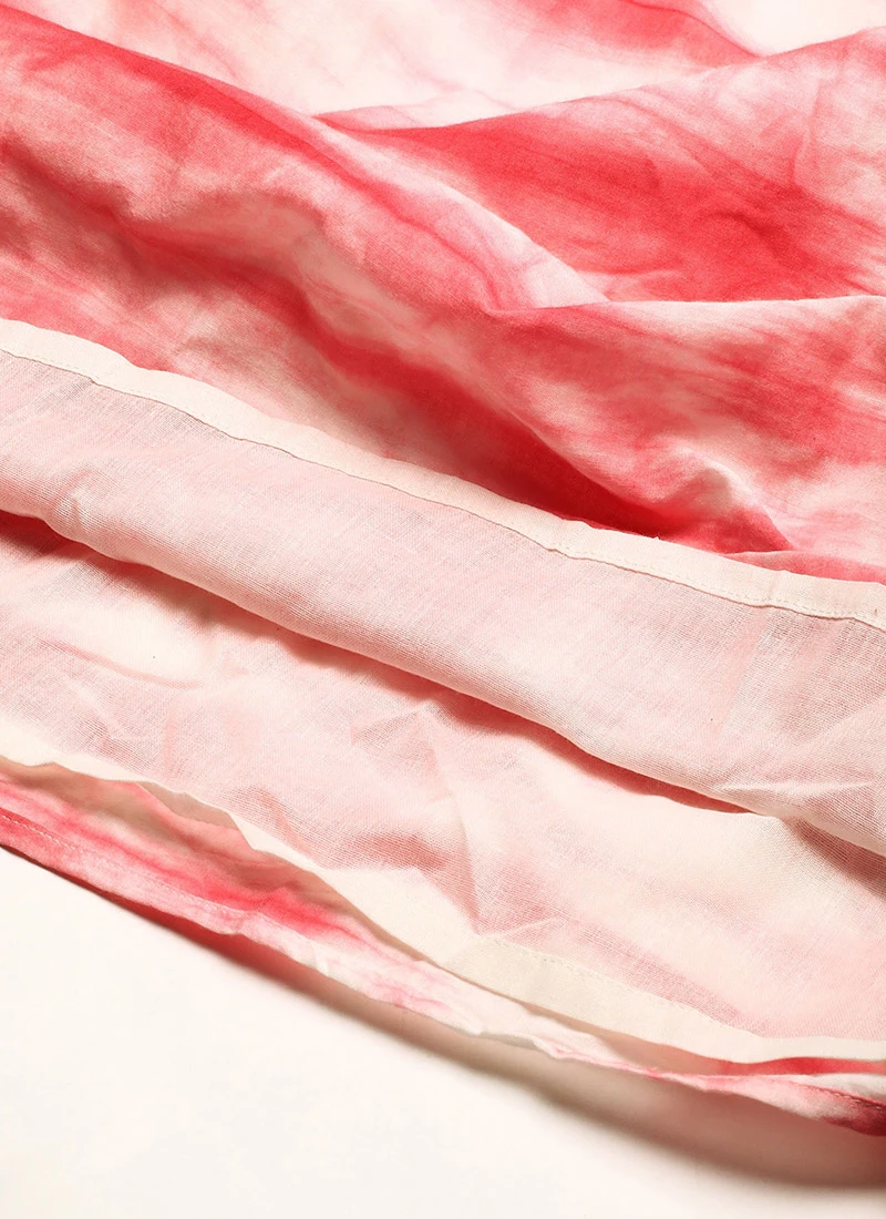 Pink Tie N Dye Ruffled Dress After Six Wear 8 Pink Tie N Dye Ruffled Dress After Six Wear - Image 8