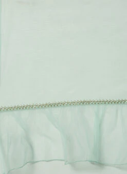 Bottom From Pista Green Chanderi Straight Kurta Set After Six Wear -Deals Chic Lehenga Store Pista Green Chanderi Straight Kurta Set SLBS02211172 rrc3