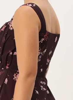 Purple Georgette Digital Printed Dress Party Wear 13 Purple Georgette Digital Printed Dress Party Wear -Deals Chic Lehenga Store Purple Georgette Digital Printed Dress DRBS02302297 rrc2