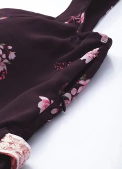 Purple Georgette Digital Printed Tiered Dress Festive Wear -Deals Chic Lehenga Store Purple Georgette Digital Printed Tiered Dress DRBS02302269 rrc3