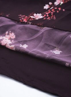 Purple Georgette Digital Printed Tiered Dress Festive Wear -Deals Chic Lehenga Store Purple Georgette Digital Printed Tiered Dress DRBS02302269 rrc4