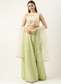 Skirt From Purple N Off White Art Silk Embroidered Lehenga After Six Wear -Deals Chic Lehenga Store Purple N Off White Art Silk Embroidered Lehenga GHBS02212533 u