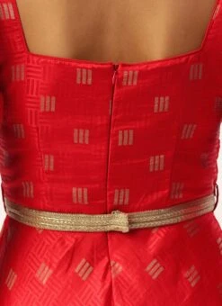Red Art Silk Maxi Dress Festive Wear 13 Red Art Silk Maxi Dress Festive Wear -Deals Chic Lehenga Store Red Art Silk Maxi Dress DRBS02302204 rrc2