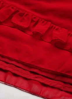 Red Georgette Embroidered Maxi Dress Festive Wear -Deals Chic Lehenga Store Red Georgette Embroidered Maxi Dress DRBS02211085 rrc3