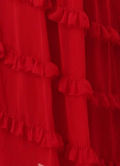 Red Georgette Embroidered Maxi Dress Festive Wear -Deals Chic Lehenga Store Red Georgette Embroidered Maxi Dress DRBS02211085 rrc4