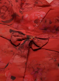 Red Organza Digital Printed Dress Party Wear -Deals Chic Lehenga Store Red Organza Digital Printed Dress DRBS02107581 rrc1