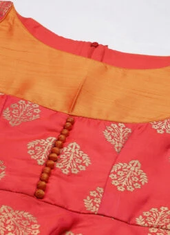 Red Taffeta Jacquard Half Circular Dress Festive Wear 12 Red Taffeta Jacquard Half Circular Dress Festive Wear -Deals Chic Lehenga Store Red Taffeta Jacquard Half Circular Dress DRBS02204664 rrc1