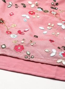 Dupatta From Rouge Pink Embroidered Collar Neck Palazzo Suit After Six Wear -Deals Chic Lehenga Store Rouge Pink Embroidered Collar Neck Palazzo Suit SLBS02301736 rrc4 1