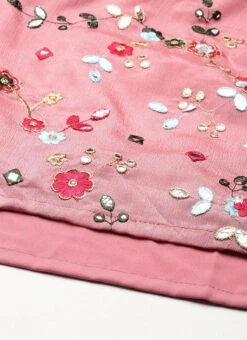 Top From Rouge Pink Embroidered Collar Neck Palazzo Suit After Six Wear -Deals Chic Lehenga Store Rouge Pink Embroidered Collar Neck Palazzo Suit SLBS02301736 rrc4