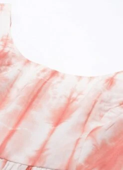 Rust Color Tie Dye Maxi Dress After Six Wear -Deals Chic Lehenga Store Rust Color Tie Dye Maxi Dress DRBS02202354 rrc1 1