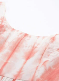 Rust Color Tie Dye Maxi Dress Festive Wear After Six Wear -Deals Chic Lehenga Store Rust Color Tie Dye Maxi Dress DRBS02202354 rrc1