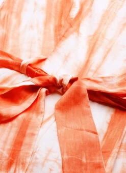 Rust Tie N Dye Cotton Collar Neck Jumpsuit After Six Wear Festive Wear -Deals Chic Lehenga Store Rust Tie N Dye Cotton Collar Neck Jumpsuit DRBS02202401 rrc3