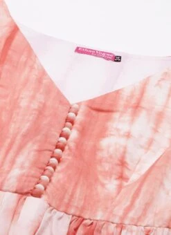 Rust Tie N Dye Dress After Six Wear -Deals Chic Lehenga Store Rust Tie N Dye Dress DRBS02202393 rrc1