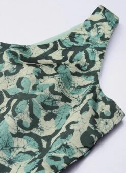 Top From Sage Green Art Silk Digital Printed Co Ords Set After Six Wear -Deals Chic Lehenga Store Sage Green Art Silk Digital Printed Co Ords Set IWBS02210898 rrc1 1