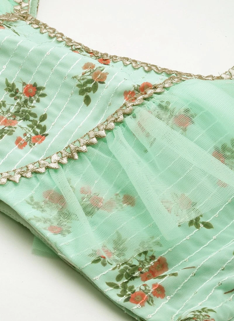 Skirt From Sea Green Digital Printed Co Ords Set After Six Wear 5 Skirt From Sea Green Digital Printed Co Ords Set After Six Wear - Image 5