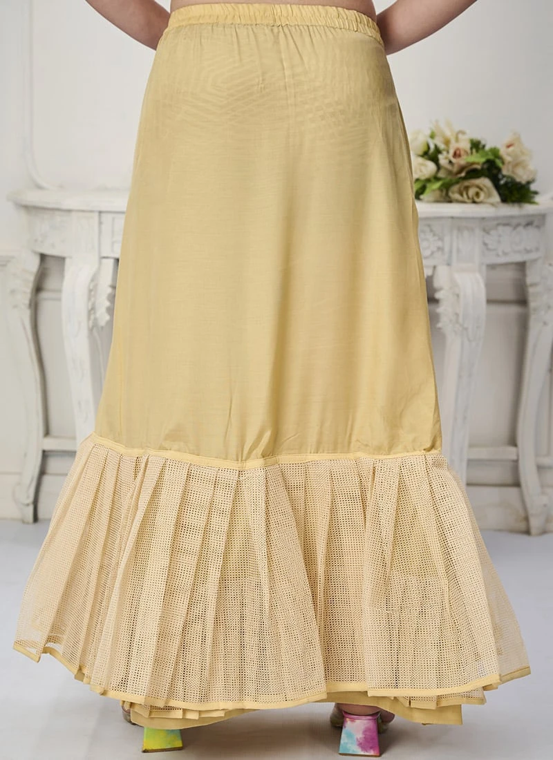 Sea Green Embroidered Layered Style Gown Wedding Wear 8 Sea Green Embroidered Layered Style Gown Wedding Wear - Image 8