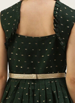 Teal Green Art Silk Cotton Jacquard Dress After Six Wear 13 Teal Green Art Silk Cotton Jacquard Dress After Six Wear -Deals Chic Lehenga Store Teal Green Art Silk Cotton Jacquard Dress DRBS02212464 rrc2