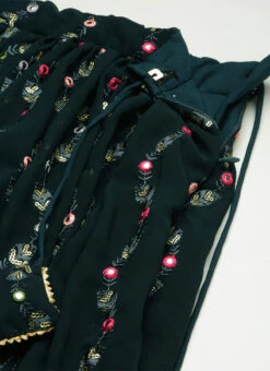 Teal Green Georgette Sequins Embroidered Lehenga Wedding Wear Festive Wear -Deals Chic Lehenga Store Teal Green Georgette Sequins Embroidered Lehenga GHBS02210903 rrc2