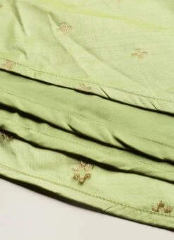 Turquoise High N Low Pleated Yoke Dress Festive Wear -Deals Chic Lehenga Store Turquoise High N Low Pleated Yoke Dress DRBS02108657 rrc2 1