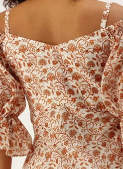 White Art Silk Digital Printed Maxi Dress After Six Wear -Deals Chic Lehenga Store White Art Silk Digital Printed Maxi Dress DRBS02209823 rrc2