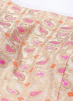 White Brocade Boat Neck Flared Dress Festive Wear 12 White Brocade Boat Neck Flared Dress Festive Wear -Deals Chic Lehenga Store White Brocade Boat Neck Flared Dress DRBS02201299 rrc1