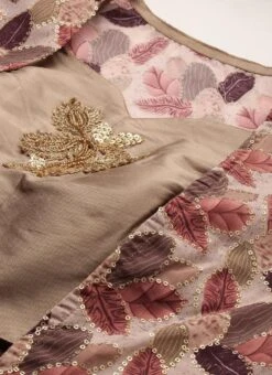 Jacket From White Chinon N Gold Jacket Suit -Deals Chic Lehenga Store White Chinon N Gold Jacket Suit IWBS02301797 rrc1