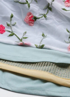 White Georgette Embroidered N Mint Green Lehenga Festive Wear -Deals Chic Lehenga Store White Georgette Embroidered N Mint Green Lehenga GHBS02210990 rrc4