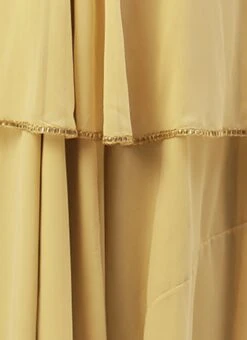 White N Beige Foil Print Layered Gown Wedding Wear -Deals Chic Lehenga Store White N Beige Foil Print Layered Gown IWBS02205028 rrc4