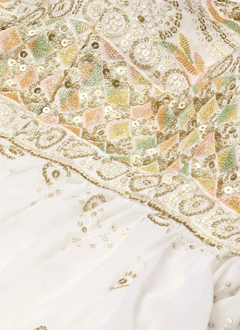 Top From White N Pink Peplum Top Gharara Set After Six Wear 5 Top From White N Pink Peplum Top Gharara Set After Six Wear - Image 5