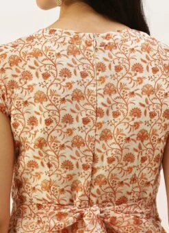 White Printed Art Silk Mini Dress After Six Wear -Deals Chic Lehenga Store White Printed Art Silk Mini Dress DRBS02208439 rrc2