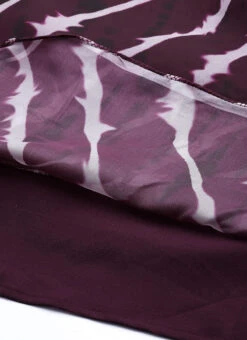 Wine Digital Printed Organza Dress Party Wear 14 Wine Digital Printed Organza Dress Party Wear -Deals Chic Lehenga Store Wine Digital Printed Organza Dress DRBS02303827 rrc3