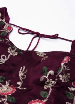 Wine Embroidered Low Neck Lehenga Festive Wear 12 Wine Embroidered Low Neck Lehenga Festive Wear -Deals Chic Lehenga Store Wine Embroidered Low Neck Lehenga GHBS02205860 rrc1