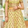 Yellow Art Silk Anarkali Gown Party Wear